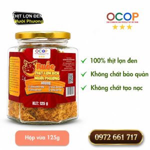 Ruốc thịt lợn đen Mười Phương hộp 125g 100k/hộp