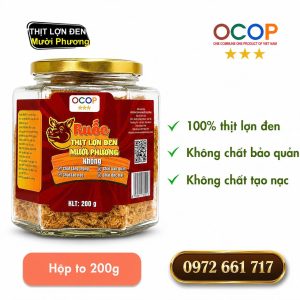Ruốc thịt lợn đen Mười Phương hộp 200g 200k/hộp