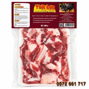 Thịt lợn đen Mười Phương